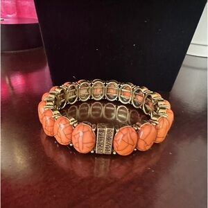 Plunder Design “CHERYL”  Bracelet-NEW! Orange Marbled Magnetic